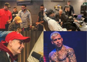 Imagens da segunda Feira da Música da GR6, em São Paulo. Os MCs Hariel, Davi, Pedrinho e o argentino Big One estiveram entre os presentes(Imagem:Divulgação)