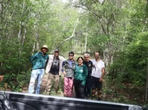 Equipe acadêmica reunida no Parque de Sete Cidades durante a expedição de campo.(Imagem:Divulgação)