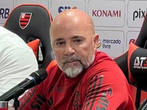 Sampaoli responde se Pedro e Gabigol podem ser titulares juntos.(Imagem:Divulgação)