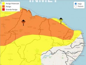 Piauí tem alertas de chuvas intensas para esta segunda (3) e terça-feira (4)(Imagem:Reprodução)
