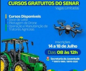 SENAR e Secretaria da Juventude abrem inscrições para cursos gratuitos em Barão de Grajaú(Imagem:Reprodução/Instagram)