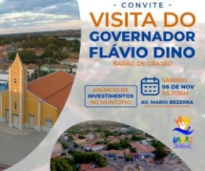 Governador do Maranhão estará em Barão de Grajaú neste sábado (06)(Imagem:Divulgação)