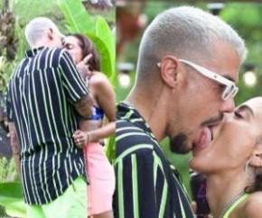 Como você viu no ESTRELANDO, Anitta está em uma ilha paradisíaca com mais nove amigos, para gravar o reality Ilhados com Beats. No primeiro dia, a cantora flertou com o ator Felipe(Imagem:reprodução)