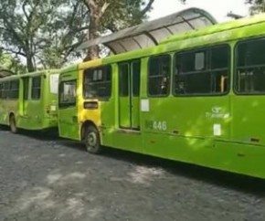 Motoristas e cobradores de ônibus permanecem em greve em Teresina pelo 2º dia e fazem protesto(Imagem:Reprodução)