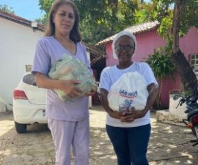 Projeto Seis e Meia Piaui realiza doação de cestas básicas em Floriano.(Imagem:Reprodução/Instagram)