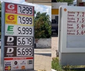 Com novo reajuste, preço da gasolina comum chega a R$ 7,29 em Teresina(Imagem:Reprodução)