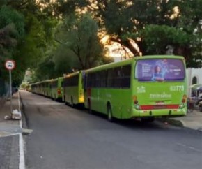 Ônibus param em horário de pico e motoristas ameaçam nova greve(Imagem:Reprodução)