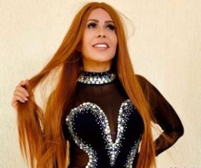 Joelma surge ruiva e Marina Ruy Barbosa reage bem-humorada(Imagem:Reprodução)