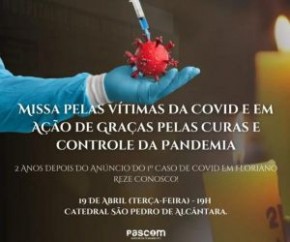 Missa marcará os 2 anos de anúncio do 1º caso de Covid-19 em Floriano(Imagem:Divulgação)