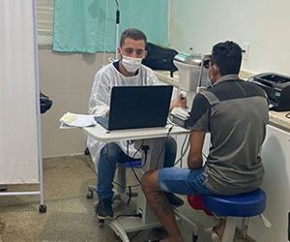 Sesapi realiza triagem em pacientes do mutirão de cirurgia de catarata no Piauí(Imagem:Sesapi)