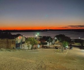 Pôr do sol em Paulistana, em agosto de 2021(Imagem:Reprodução)