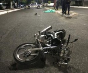Motociclista morre após bater em poste de iluminação na Avenida Maranhão(Imagem:Reprodução)