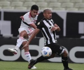 O resultado mantém o Tricolor na zona de rebaixamento do Campeonato Brasileiro após sete rodadas, enquanto o Vozão estaciona no meio da tabela e interrompe o desejo de entrar no gr(Imagem:Reprodução)