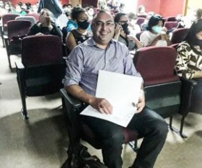 Pe. Nylfranyo Ferreira, participou do evento com técnicos e dirigentes de diversos municípios do Piauí.(Imagem:Secom)