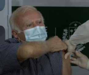 Médico obstetra foi o primeiro imunizado no Piauí.(Imagem:Reprodução/YouTube Governo do Piauí)
