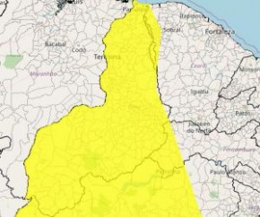 O Instituto Nacional de Meteorologia (Inmet) emitiu, nesta segunda-feira (8), um alerta para 216 municípios do Piauí de perigo potencial de chuva e ventos intensos. Cerca de 95% do(Imagem:Reprodução)