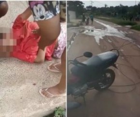 Fio de alta tensão cai e atinge garota em motocicleta no Norte do Piauí(Imagem:Revista AZ)