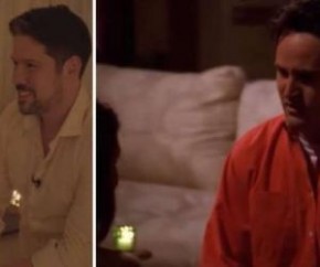 Siani fez uma surpresa e levou a amada para um local cheio de velas. Em seguida, os dois reproduziram o diálogo da cena em que Chandler (Matthew Perry) pede Monica (Courteney Cox)(Imagem:Reprodução)