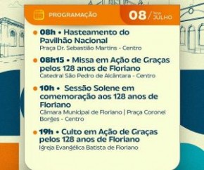 Floriano realiza programação especial em celebração aos 128 anos da cidade(Imagem:Reprodução)