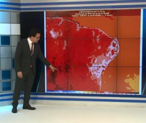 Teste mostra temperatura de 57°C no asfalto; cidades podem bater recorde de calor(Imagem:Reprodução)