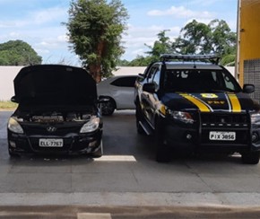 Motorista com carro clonado é preso na BR-316 em Valença.(Imagem:PRF)