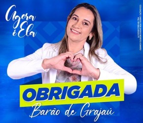 Claudimê é eleita prefeita de Barão de Grajaú(Imagem:Divulgação)