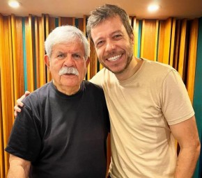 Dori Caymmi grava com João Cavalcanti(Imagem:Divulgação)