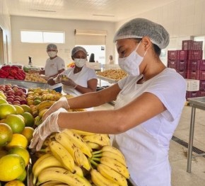 O Banco de Alimentos é um programa de sustentabilidade desenvolvido e financiado pela administração da Nova Ceasa que conta com a parceria dos feirantes do mercado.(Imagem:Divulgação)