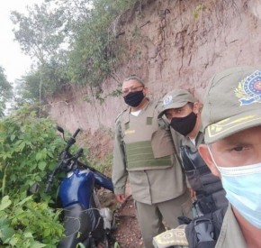 Polícia Militar de Floriano recupera moto roubada(Imagem:Reprodução)