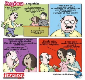 Hist&oacute;ria em quadrinhos vira ferramenta de conscientiza&ccedil;&atilde;o social na EJA. Tirinhas da Engenheira Eug&ecirc;nia fazem parte do material de apoio pedag&oacute;gico.(Imagem:Fisenge/Divulga&ccedil;&atilde;o)