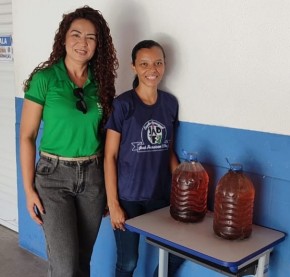 Projeto ÓleoColetar recolhe mais de 70 litros de óleo usado em escolas de Floriano no mês de outubro.(Imagem:Reprodução/Instagram)