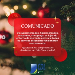 Floriano se prepara para um Natal encantador: Confira as novidades do comércio local.(Imagem:Reprodução/Instagram)