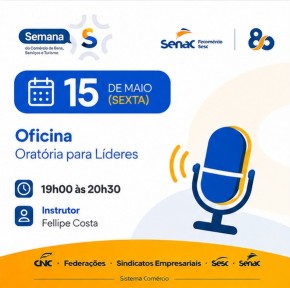 Senac Piau&iacute; promove atividades sobre qualifica&ccedil;&atilde;o profissional durante a Semana S em Floriano.(Imagem:Divulga&ccedil;&atilde;o)