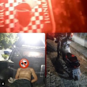 Polícia Militar recupera motocicleta e prende suspeito de roubo em Floriano(Imagem:Reprodução/Instagram)