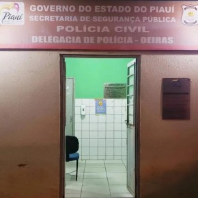 Delegacia de Polícia Civil de Oeiras.(Imagem:Divulgação/PC)