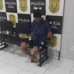 Neto &eacute; preso ap&oacute;s amea&ccedil;ar av&oacute; de 73 anos em cidade no PI; v&iacute;tima tinha medida protetiva.(Imagem:Reprodu&ccedil;&atilde;o/Ascom SSP)