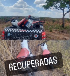 Força Tática recupera duas motos roubadas em Floriano.(Imagem:Reprodução/Instagram)