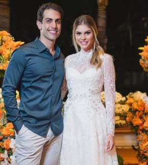Gustavo Theodoro fala sobre casamento civil com Bárbara Evans.(Imagem:Reprodução/Instagram)