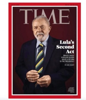 Lula entra na lista dos 100 mais influentes do mundo da revista Time(Imagem:Divulgação)