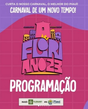 Carnaval 2023: Confira a programação completa de festividades em Floriano.(Imagem:Reprodução/Instagram)