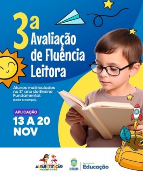 Educação de Floriano realiza audições de Fluência Leitora para alunos do 2º ano.(Imagem:Reprodução/Instagram)