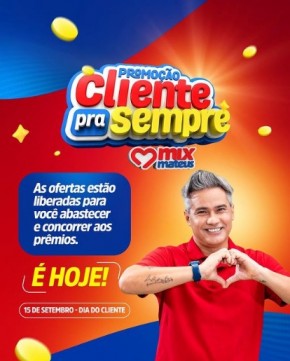 Dia do Cliente no Mix Mateus Floriano: Ofertas imperdíveis e prêmios incríveis.(Imagem:Reprodução/Instagram)