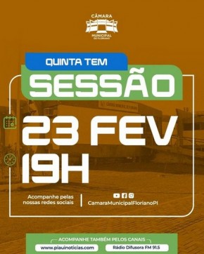 Câmara Municipal realiza 3ª sessão ordinária da segunda quinzena de fevereiro.(Imagem:Reprodução/Instagram)