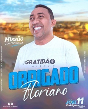 Prefeito Joel Rodrigues é reeleito em Floriano(Imagem:FlorianoNews)