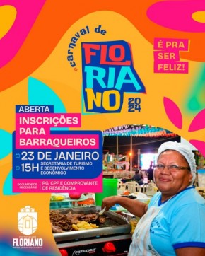 Abertas as inscrições para barraqueiros no Carnaval de Floriano(Imagem:Reprodução/Instagram)