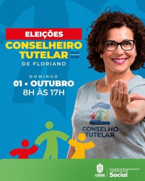 Eleições para o Conselho Tutelar de Floriano acontecem em 1º de outubro.(Imagem:Reprodução/Instagram)