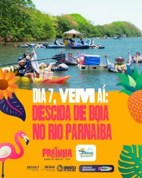 Barão de Grajaú se prepara para a tradicional Descida de Boia no Rio Parnaíba.(Imagem:Reprodução/Instagram)