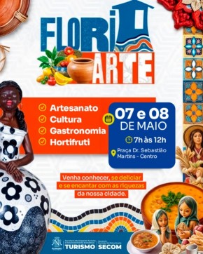FLORIARTE movimenta Floriano com cultura, sabores e talento local nos dias 7 e 8 de maio.(Imagem:Reprodução/Instagram)