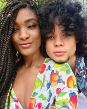 Erika Januza e o namorado, Jean Nakamura.(Imagem:Reprodução/Instagram)