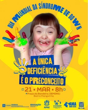 Floriano celebrará o Dia Mundial da Síndrome de Down nesta quinta-feira (21).(Imagem:Reprodução/Instagram)